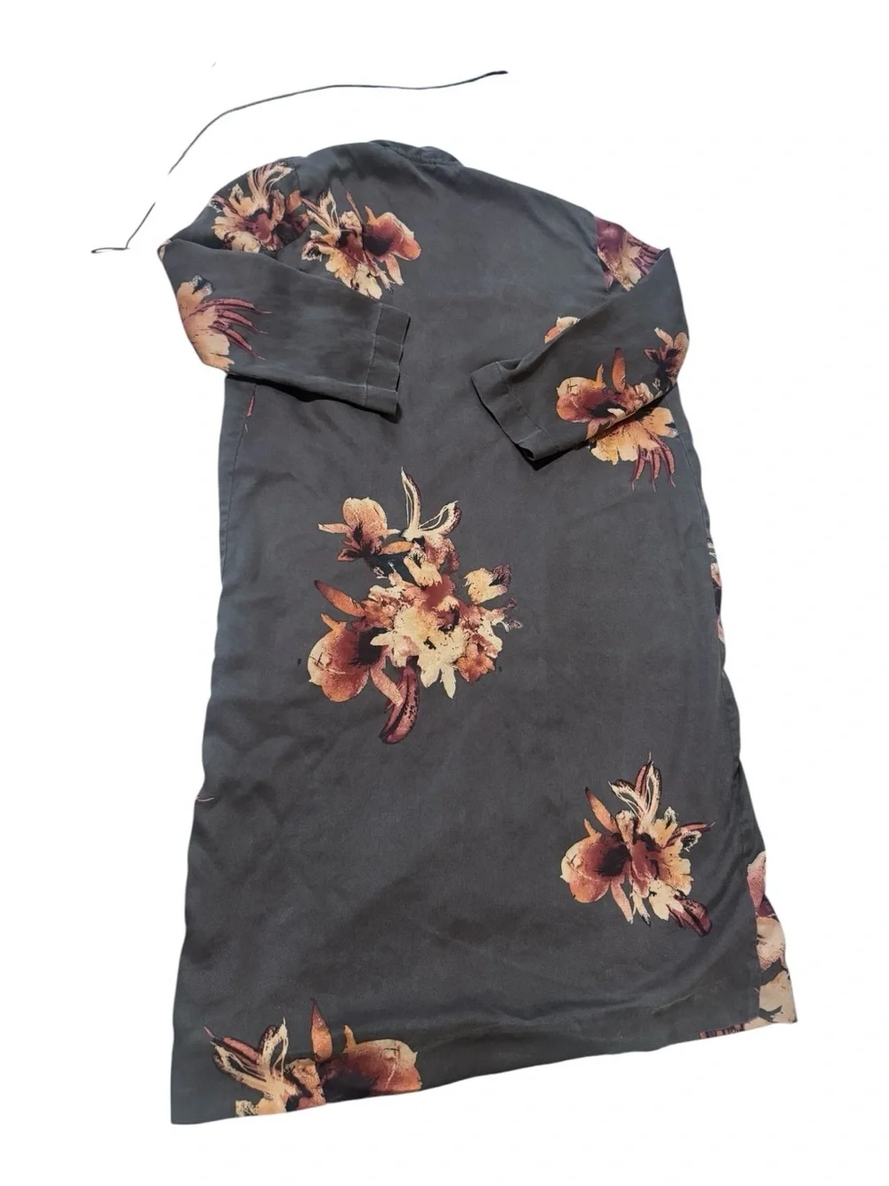 Free People Brown Rayon Kimono with Branded Tab